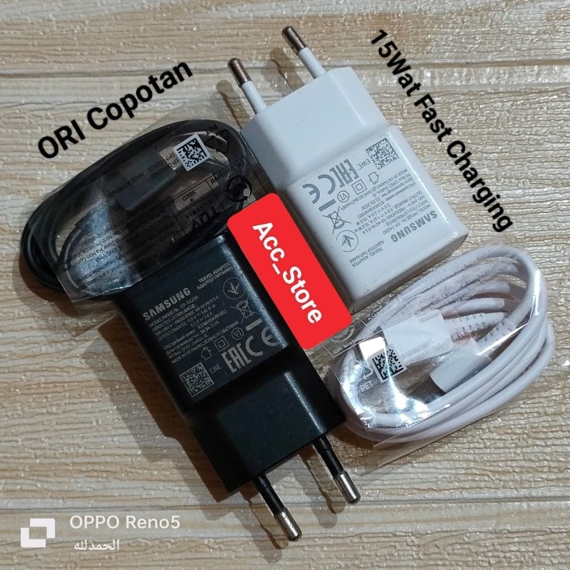 Charger Ori Copotan Bawaan Samsung a32/a51/a50s/a30s/a12s/a50/a52 2A 15Wat Fast Charging