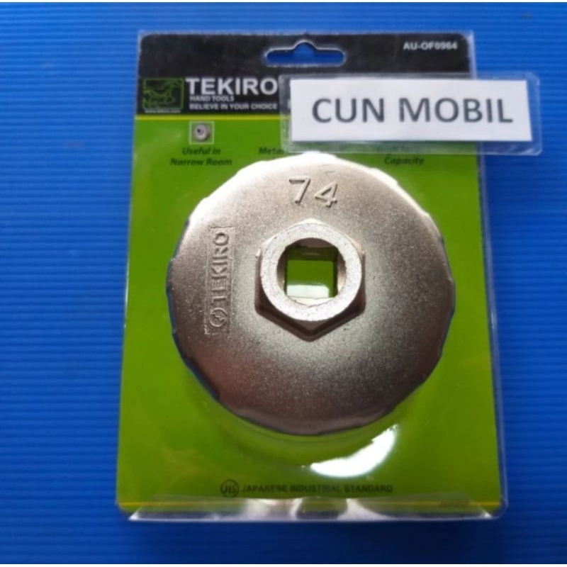 Kunci filter oli model mangkok 74mm Tekiro Innova Fortuner Hilux Bensin Diesel Kijang EFI 2000cc