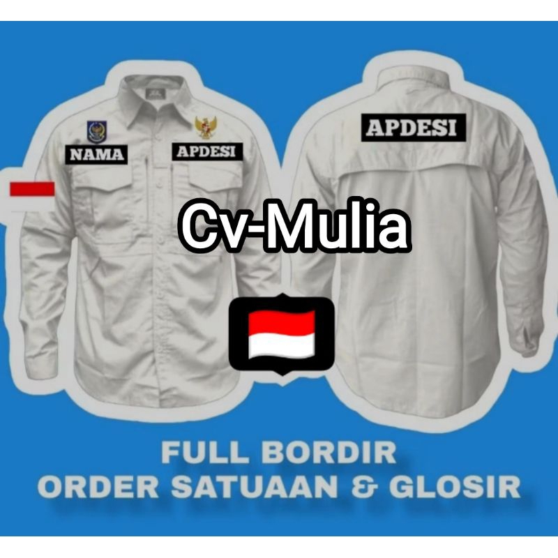 KEMEJA TACTICAL M-TAC APDESI FUL BORDIR KEMEJA TACTICAL M-TAC CUSTOM BORDIR