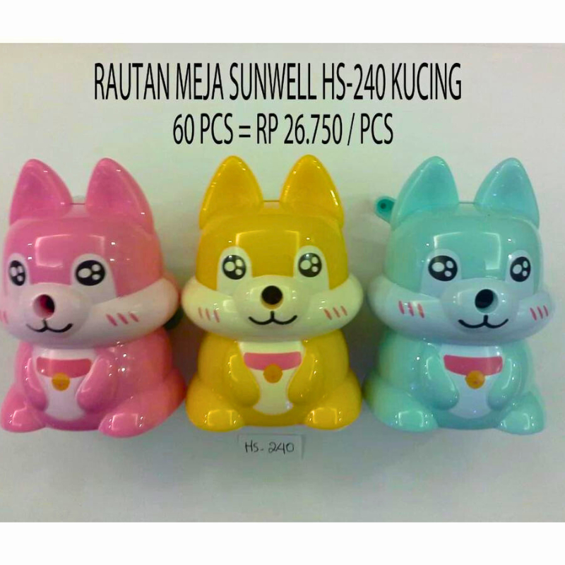 

Serutan Rautan Meja Putar Duduk Fancy Kucing Cat Rubah Fox HS-240