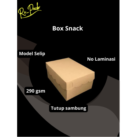 Kotak Dus Kraft Coklat /Kotak Dus Kue/Kotak Dus Snack/ Kotak Dus Renda Coklat Non-laminasi