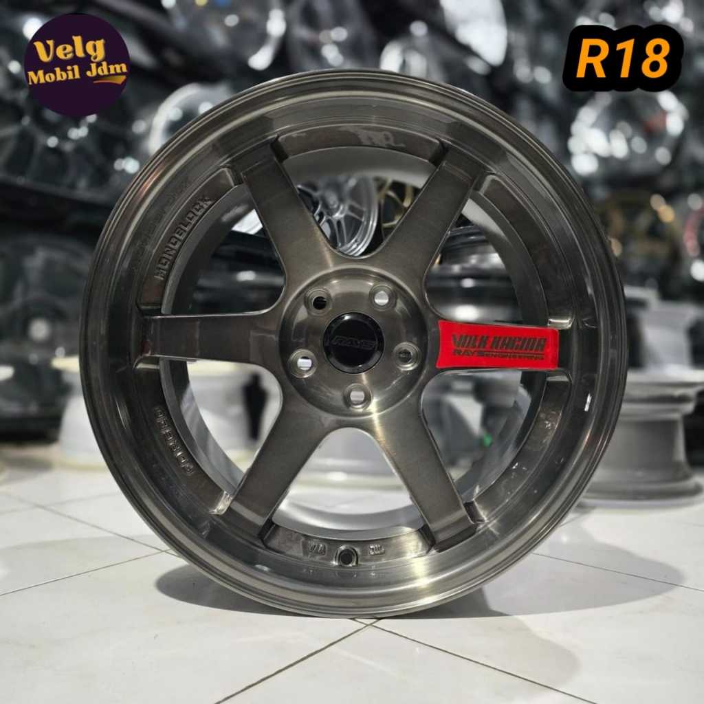 velg racing 18 TE37 SL LEBAR 9,5 R18 Innova Reborn Venturer Zenix crv