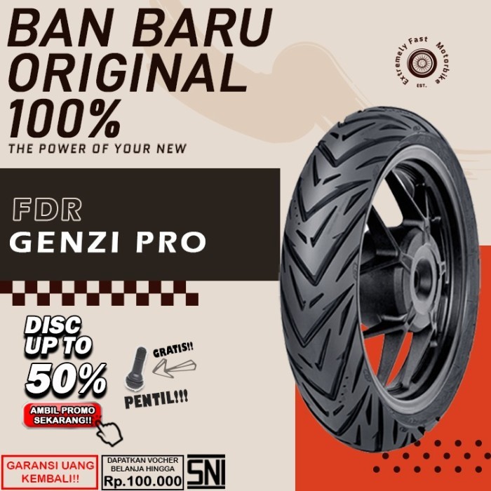 Ban Motor Matic Tubles Ring 14 FDR GenziPro Ban DepanBelakang Motor Beat Vario Scoopy Tubles Ring 14