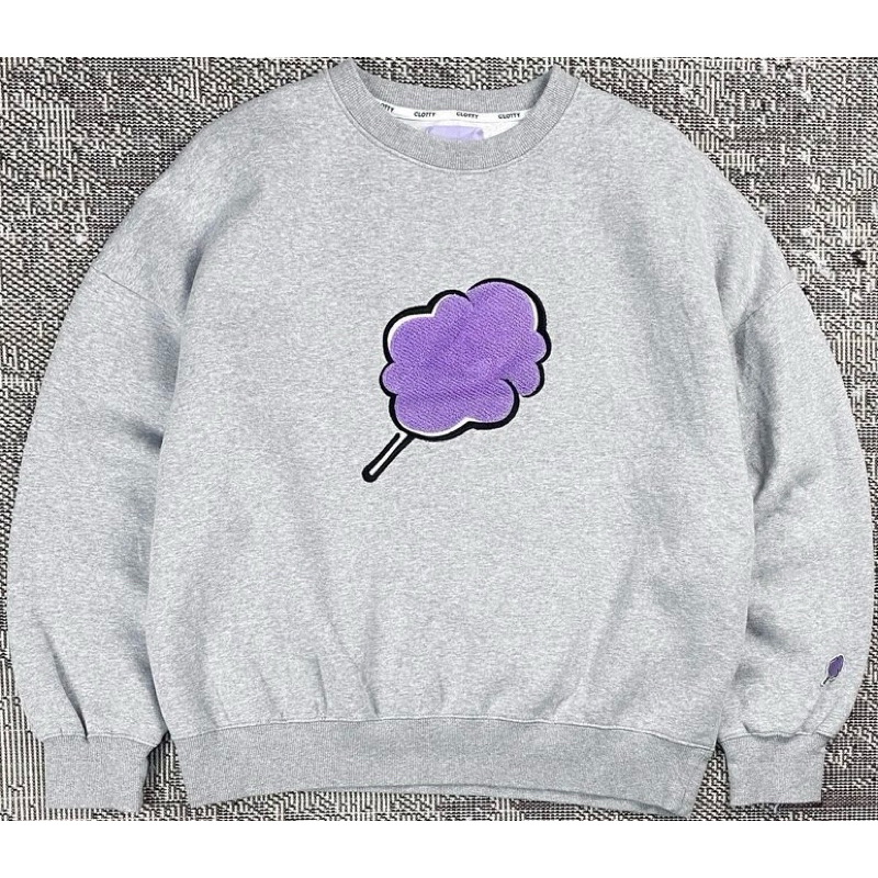 Clotty Sweater crewneck cn sweatshirt abu grey korea candy