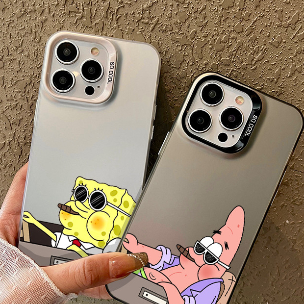 Case Hp Iphone 11 Pro Max Xs Xr 12 13 14 15 Plus Drive Spongebob Patrick Pria Dan Wanita Pasangan