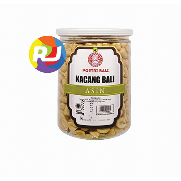 

Kacang Poetri Bali Toples 330gr - Kacang Bali Asin / Kacang Kapri Bawang