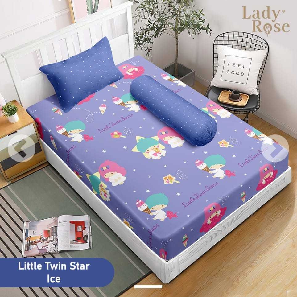 Sprei Lady Rose Uk 120 x200 No 3 - Motif Kembang Dewasa Minimalis Karakter Anak Terlaris Produk Ori