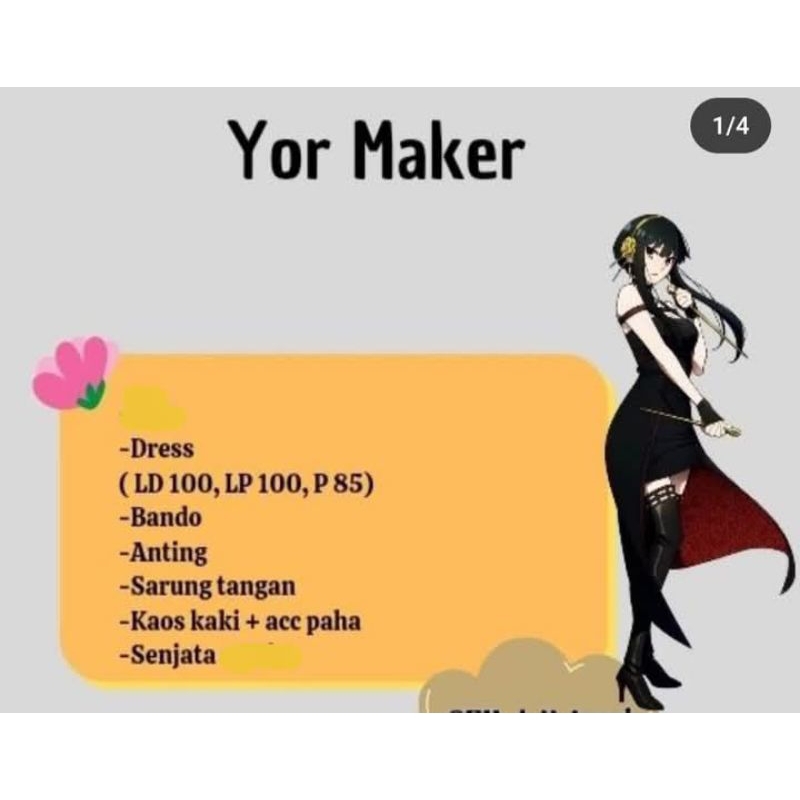 Yor Forger anime Spx Family Costume Cosplay