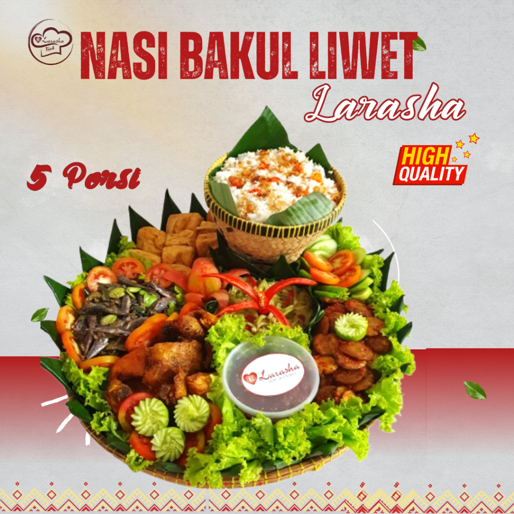 

Nasi Liwet Bakul 5 Porsi/Nasi Liwet Bakul Murah