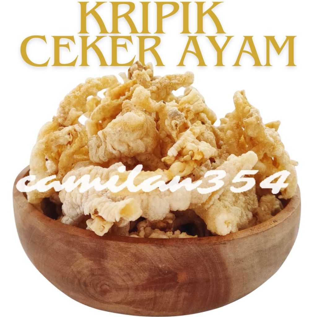 

[TERLARIS] Keripik Ceker Ayam Gurih Krispi - 500gram / Kripik Cakar Kaki Ayam Renyah 1/2KG