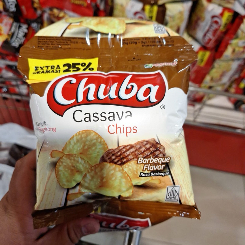 

CHUBA keripik rasa Barbeque 20gram renteng