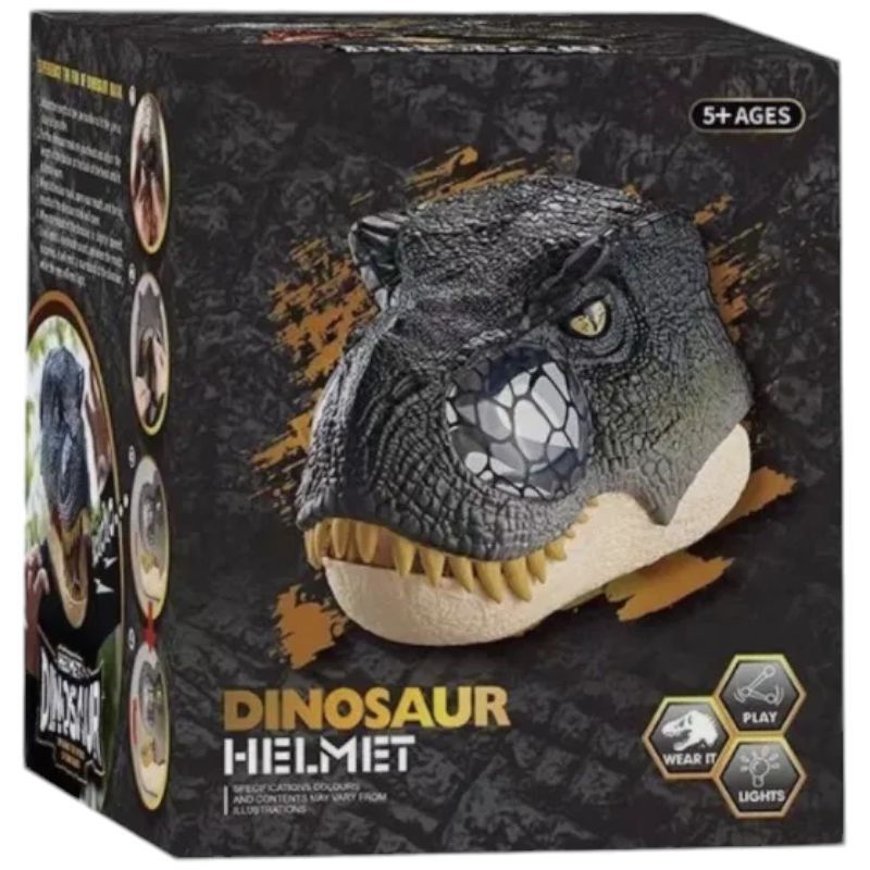 P-jsmen Led Lighted Eyes Mask Sounds Dinosaurus Halloween Party Cosplay