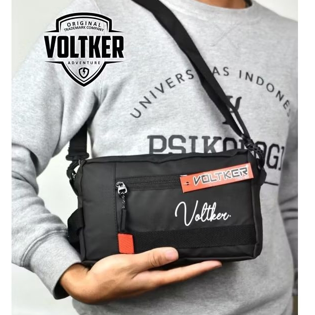TAS SELEMPANG TAS PINGGANG HANDBAG WAISTBAG VOLTKER WATERPROOF PREMIUM, WAISTBAG WATERPROOF PRIA