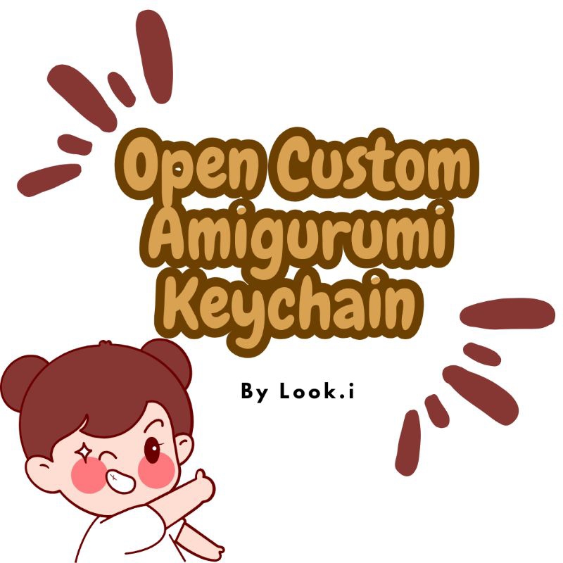 CUSTOM AMIGURUMI KEYCHAIN LUCU | KEYCHAIN CUSTOM