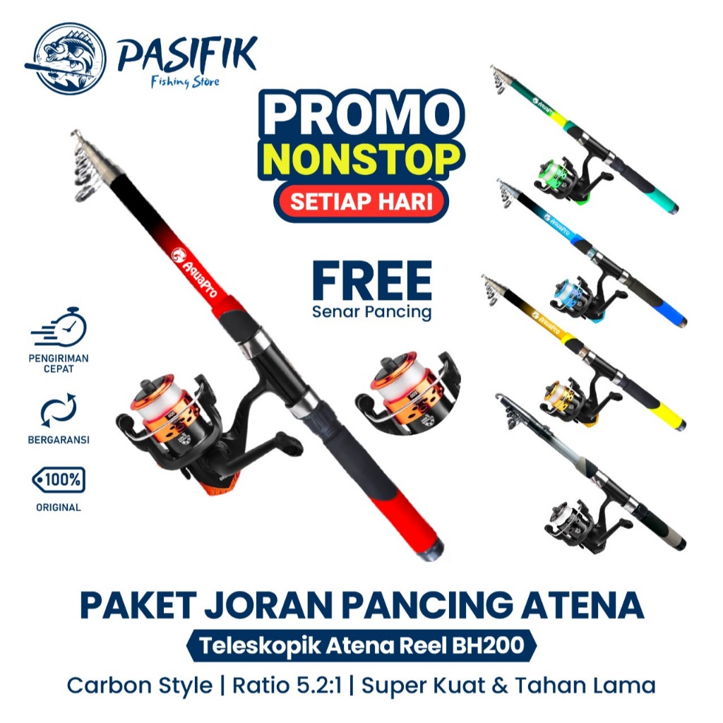 bestpromo cuci gudang paket joran pancing antena carbon style teleskopic antena tegek miyabi dan