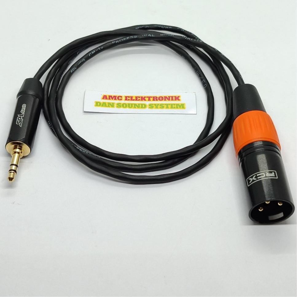 KABEL AUDIO JACK HP JACK MINI SPL TO XLR CANON MALE RCX KABEL SPL CM 1000