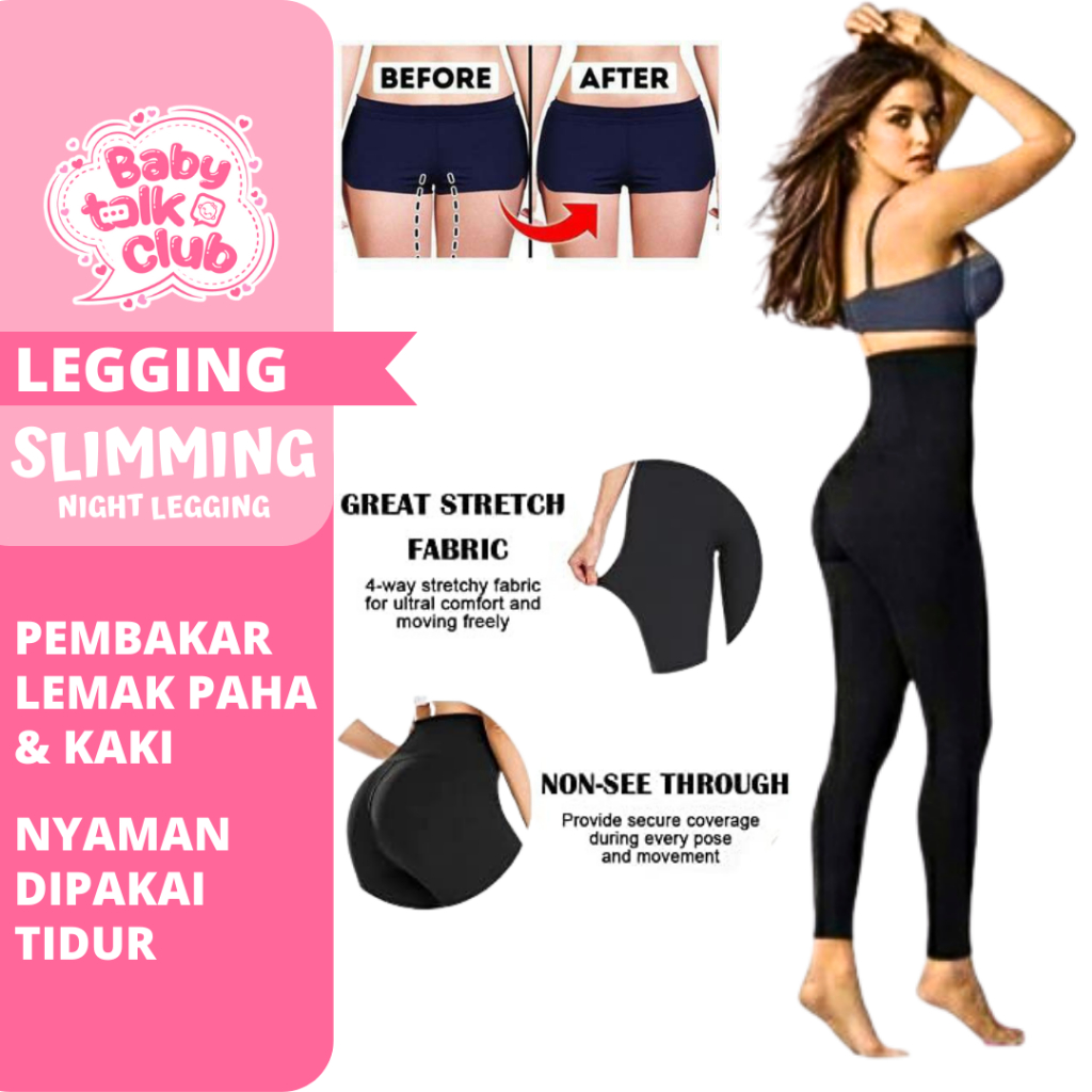 Legging Night Slim Celana Pelangsing Betis Pengecil Paha Ukuran L Bisa Pilih Warna Z2