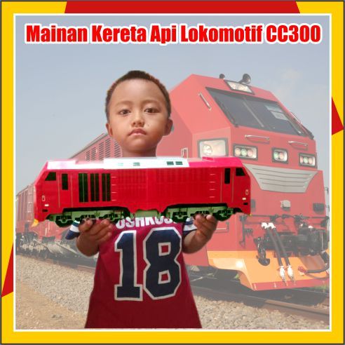 Mainan Kereta api lokomotif CC300