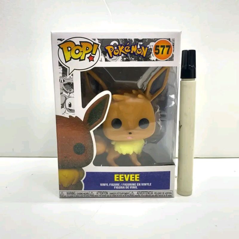 mainan action figure funko pop pokemon 577 eevee eve  tinggi sekitar 4 inch bahan vinyl recast CWqtp