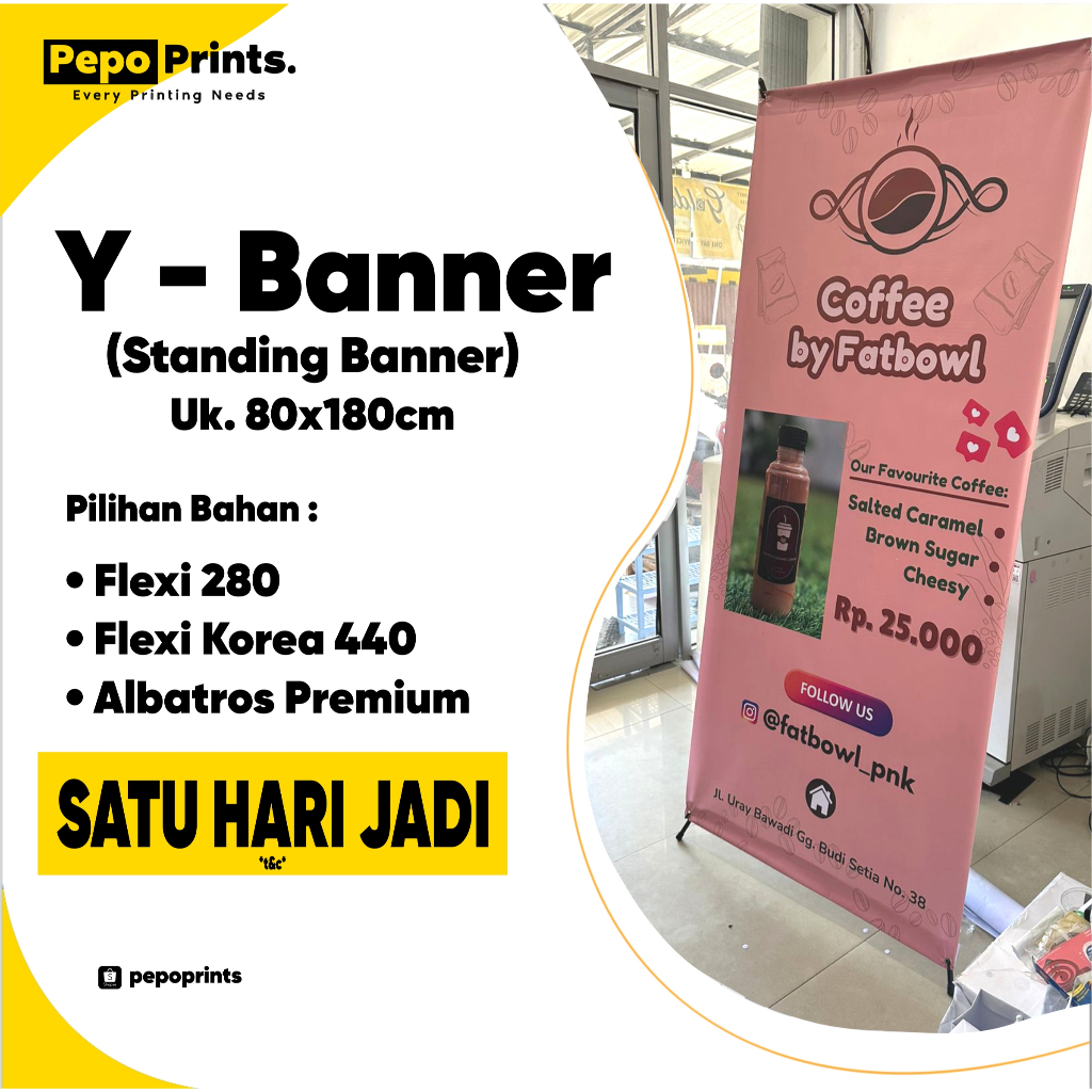 Y- Banner / Standing Banner  80x180cm