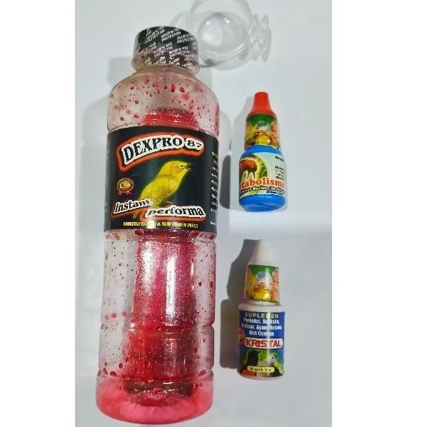 doping burung pleci dexpro 87, metabolisme dan kristal