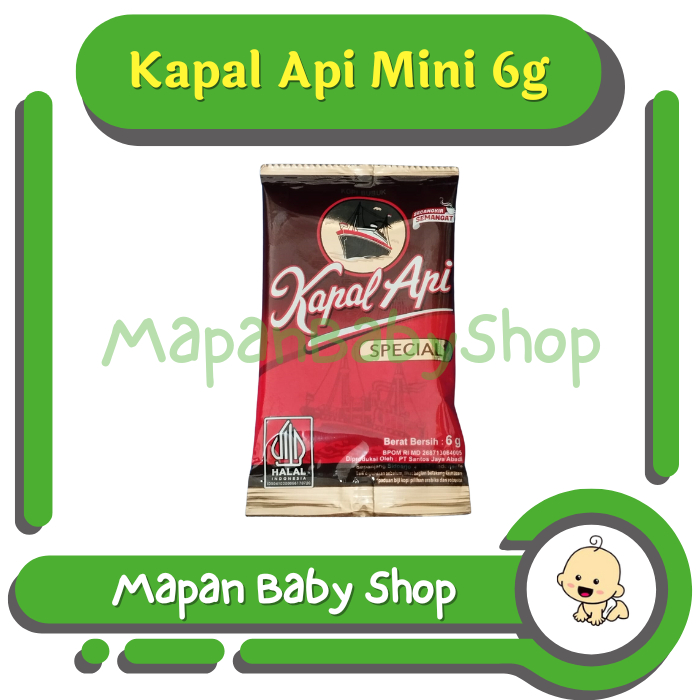 

Kopi Kapal Api Spesial Mini 6 gram Renceng Sachet Satuan Murni Tanpa Gula dari MapanBabyShop