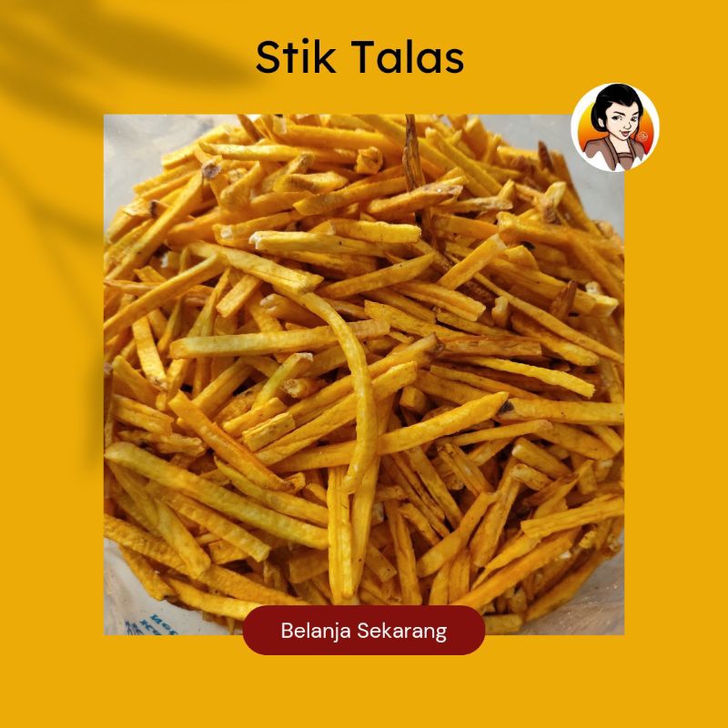 

STIK TALES ASLI/ CAMILAN MAK'E/ STIK TALAS ORIGINAL/ CEMILAN STIK TALAS/ CAMILAN TALES/ JAJANAN TALAS/ SNACK KILOAN