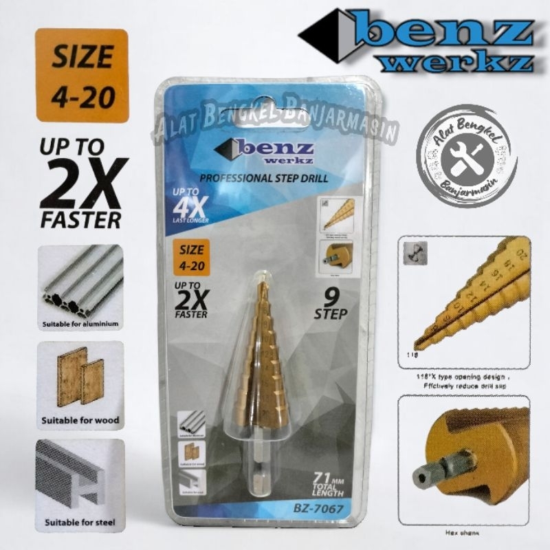 MATA BOR MULTIFUNGSI "BENZ" 4MM-20MM ||MATA BOR PAGODA BENZ 4-20MM