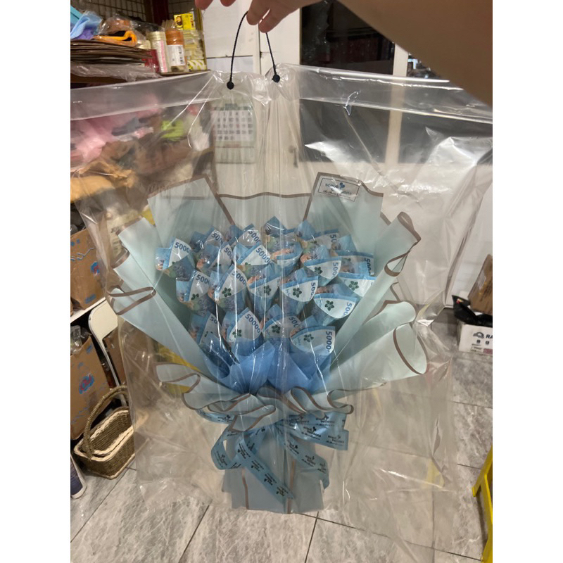 

Plastik Buket Parsel Bonus Tali Plintir Kertas Bingkisan Transparan (MIN ORDER 10RIBU)