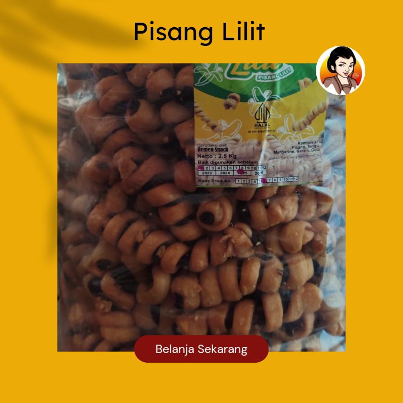 

PISANG LILIT/ CAMILAN MAK'E/ CEMILAN PISANG LILIT/ JAJANAN PISANG/ SNACK KILOAN