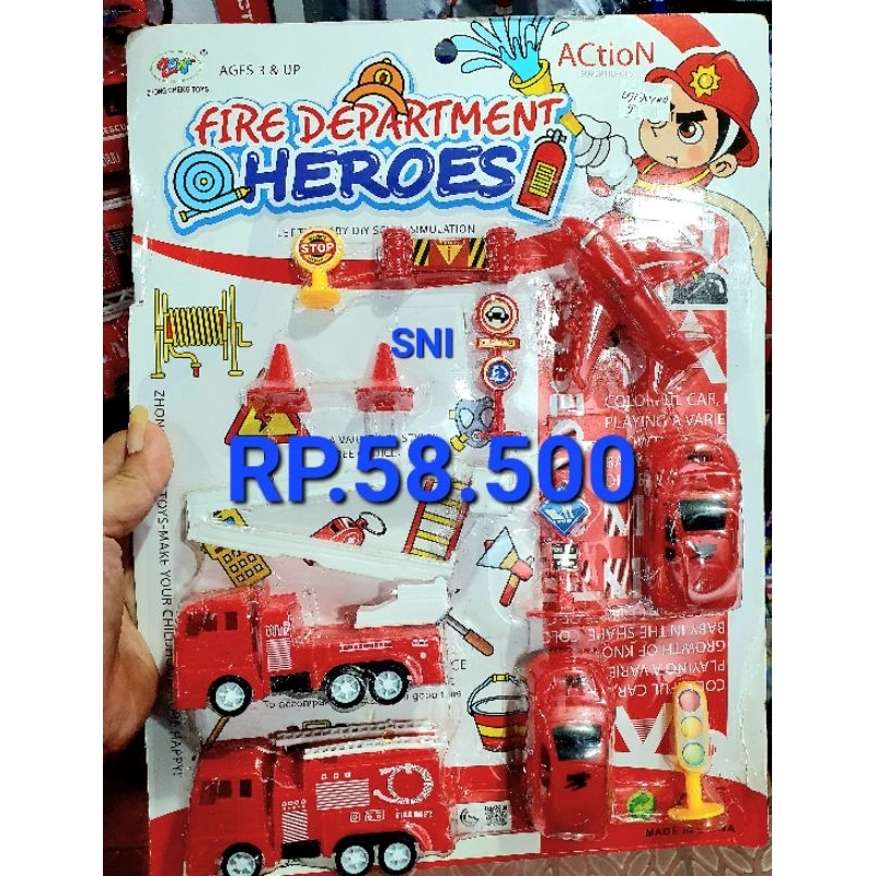 MAINAN MOBIL PEMADAM KEBAKARAN SET