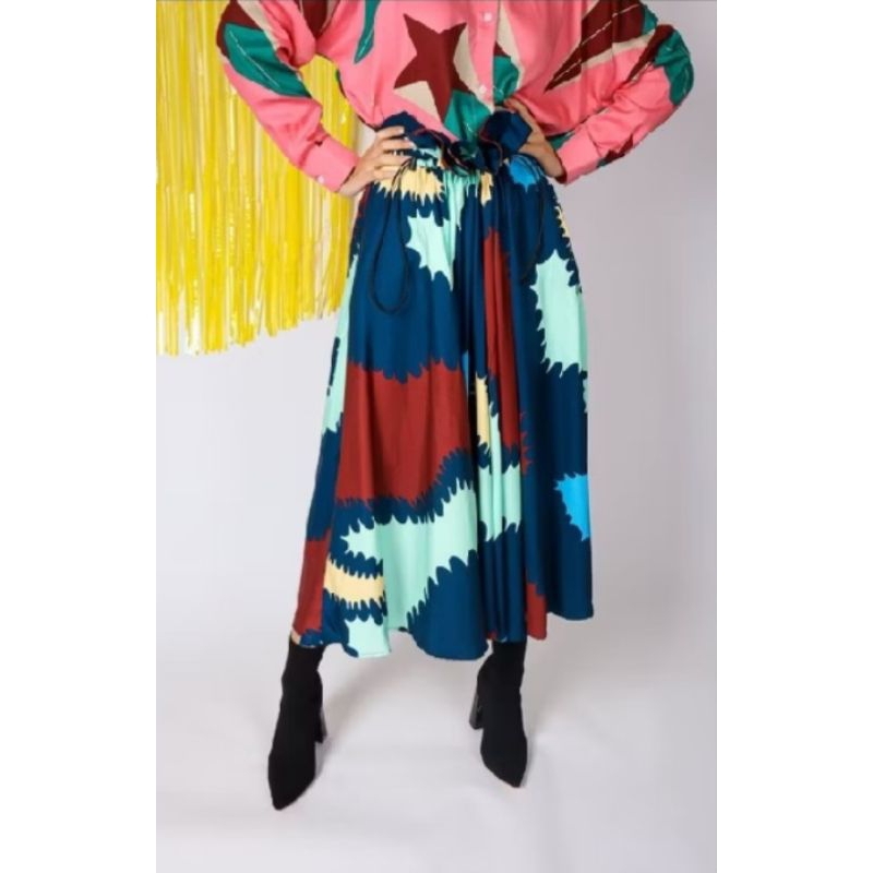 Calla The Label x Andien Skirt (rok) Navy prelove vvgc