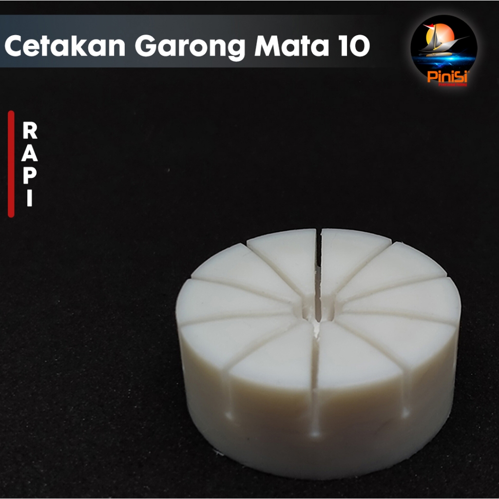 Cetakan Kail Pancing Garong Mata 10 Ikan Baronang, Ikan Belanak, Ikan Nila