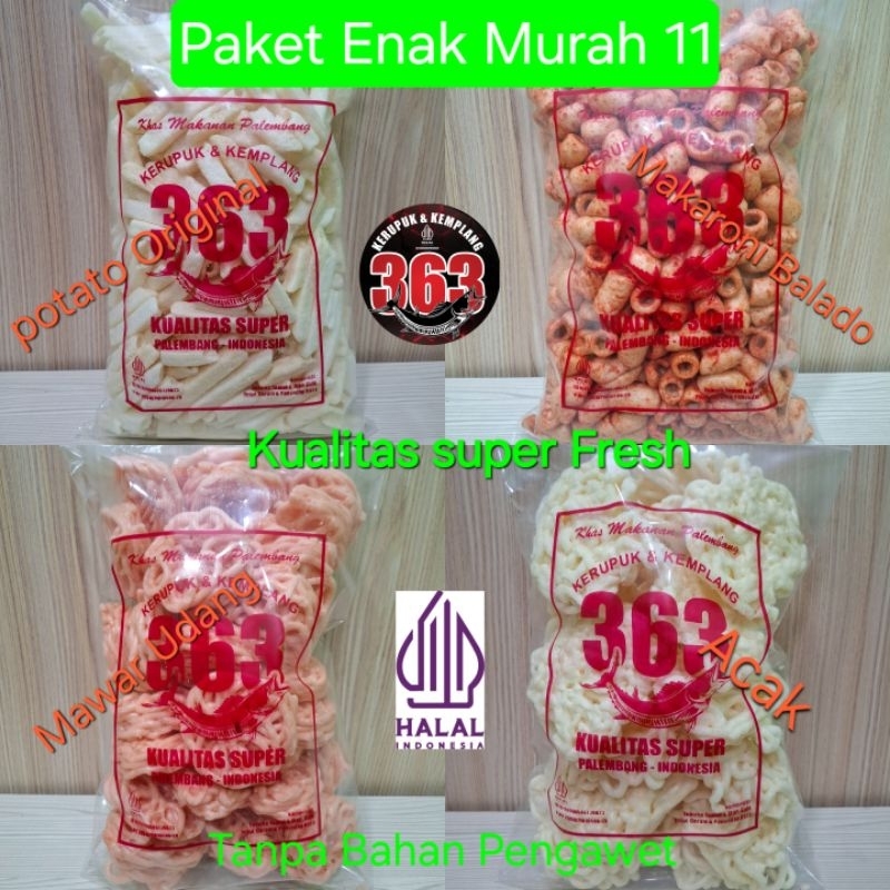 

Kerupuk Paket Enak Murah 11 Kemplang Kualitas Asli Ikan Super Fresh Enak Halal