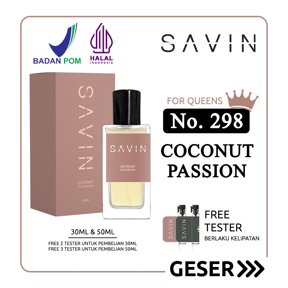 Savin Perfume No. 298 Inspired by Coconut Passion