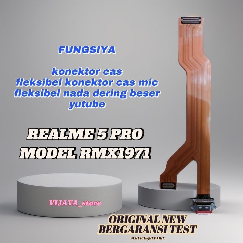 Konektor Cas Fleksibel Konektor Cas Mic Realme 5 Pro Model Rmx1971 Original