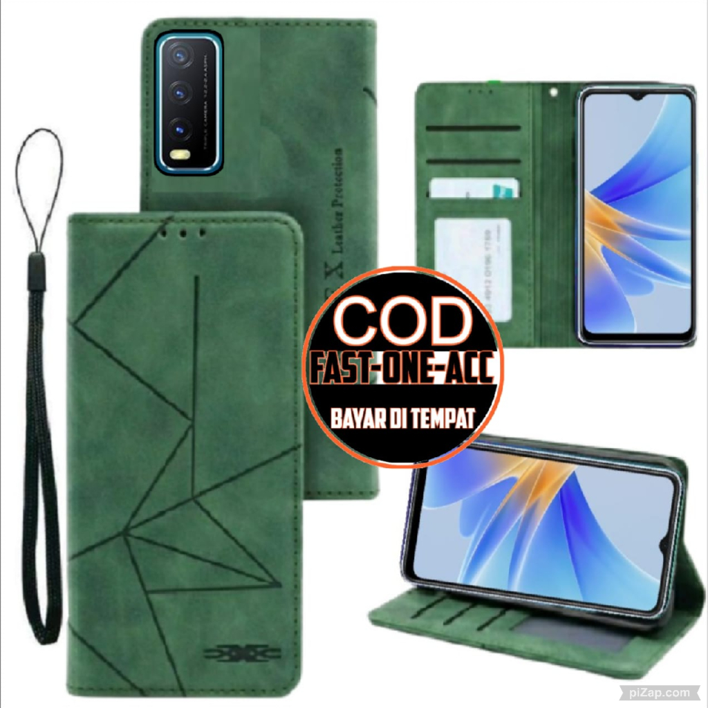 CASE HP VIVO Y20/Y12S/Y20S Case Flip Motif Dompet Casing HP Flip Motif Wallet VIVO Y20/Y12S/Y20S
