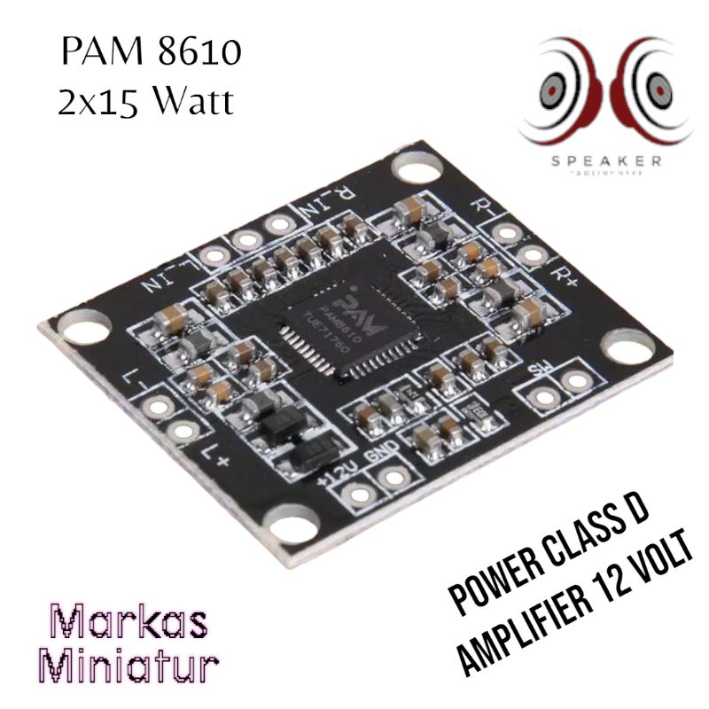 Amplifier PAM 8610 Class D