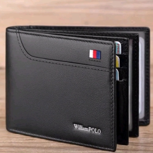 HJ6 DOMPET ANAK MUDA WILLIAM POLO DOMPET ANAK MUDA DOMPET KULIT PRIA DOMPET KULIT LIPAT PRIA DOMPET 
