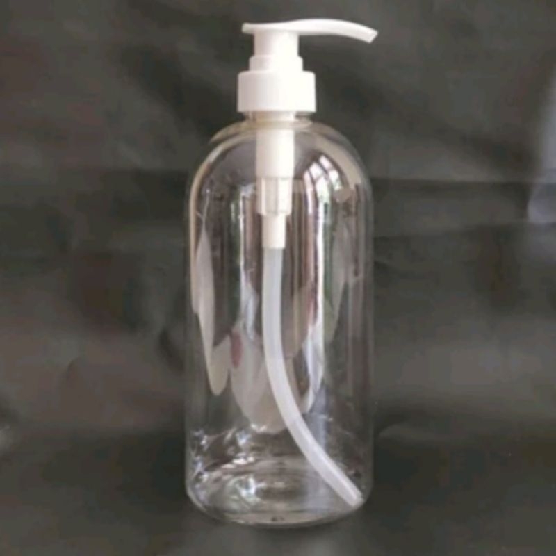 Botol Pump 1 Liter / Botol 1000ml Clear Tutup Pump Lotion Bening
