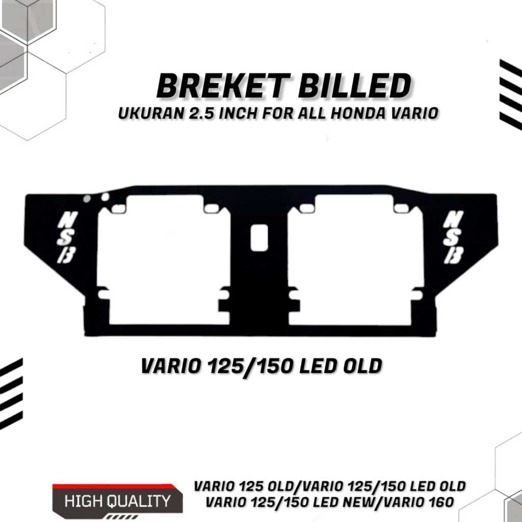 sew Breket Bracket Dudukan Lampu Projie Biled 2,5 Inch HID Vario 160/Vario 125 150 LED OLD/Vario 125