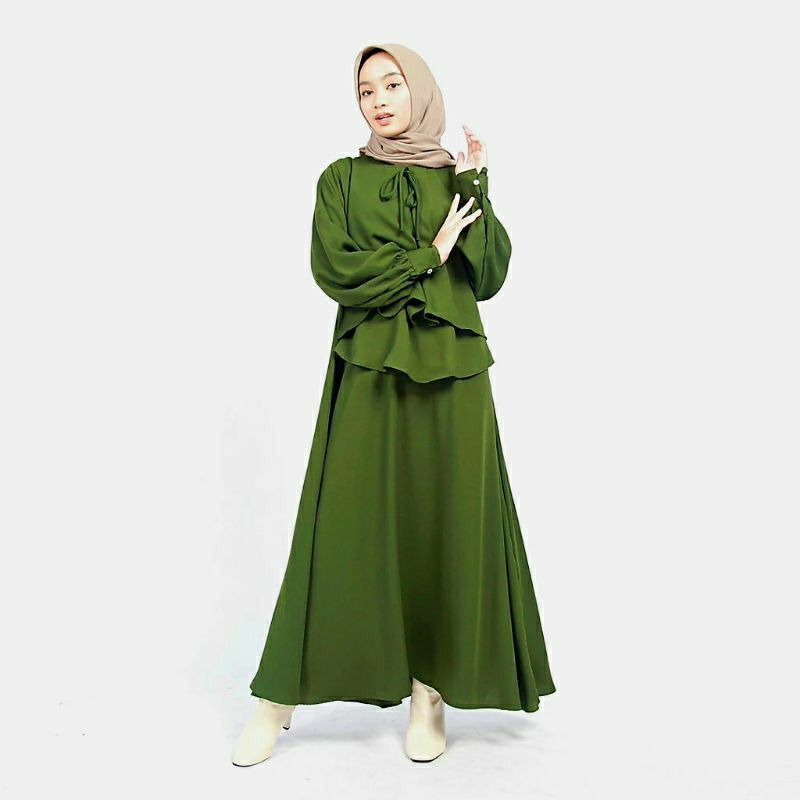Gamis / abaya / gamis arab / gaun / dress / maxi dress / long dress / mimamim / gamis unpak / unpak 