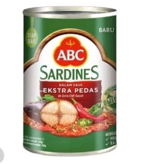 

ABC Sardines Extra Pedas 425gr