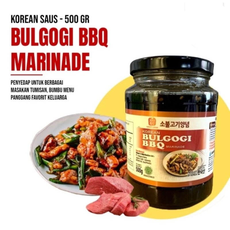 

KOREAN BULGOGI BBQ MARINADE 500GR JINSUNG / SAUS SAOS BUMBU MARINASI DAGING
