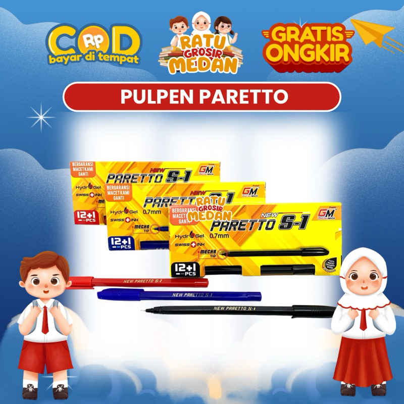 

Pulpen Paretto 13 pcs / kotak