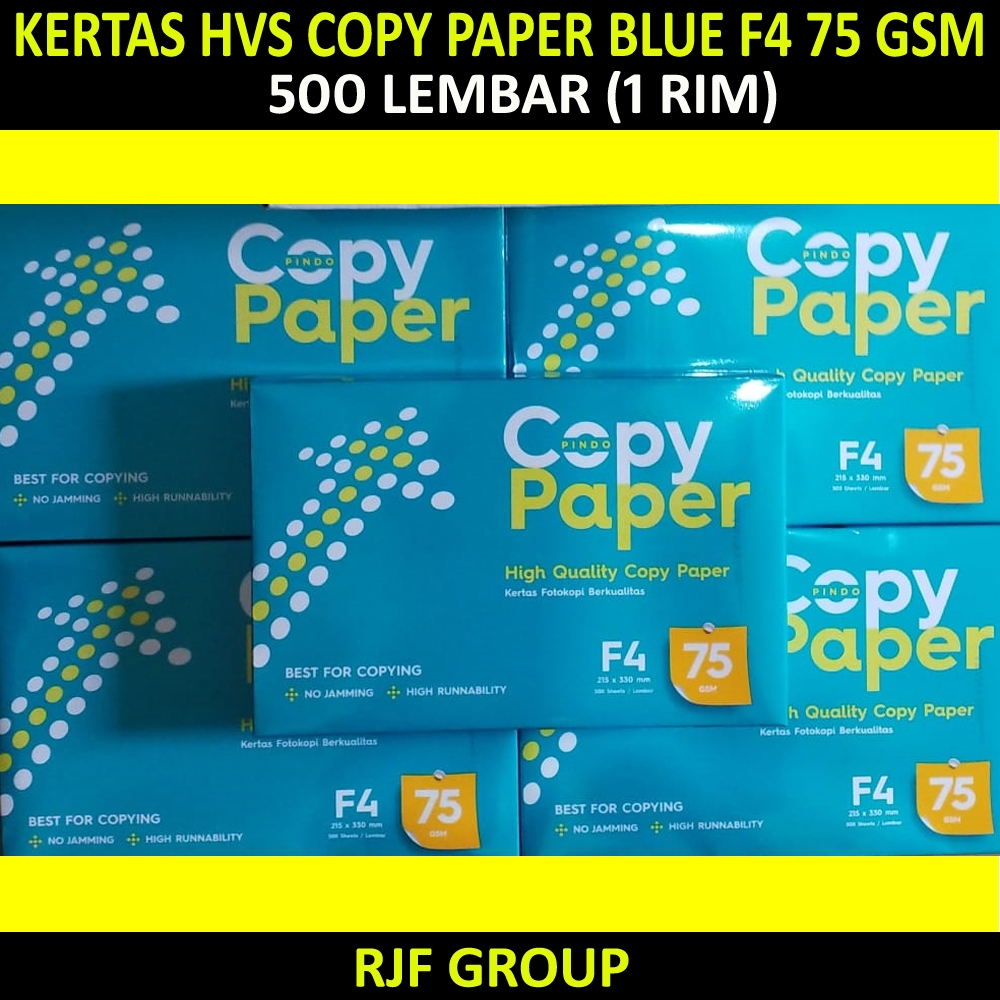 

KERTAS HVS COPY PAPER BLUE FC 75 F4 500 LEMBAR