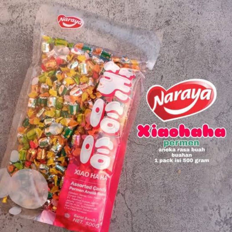 

NARAYA XIAO HA HA ASSORTED CANDY HALAL 500 GRAM / PERMEN ANEKA RASA BUAH