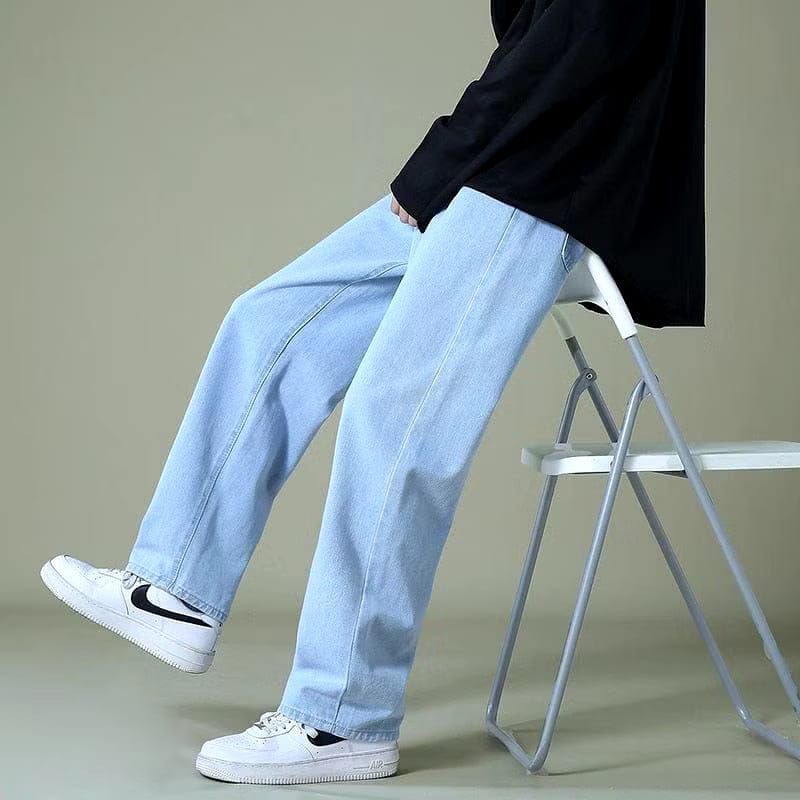 Celana Baggy Jeans Pria - Celana Gombrong Jeans Skena Pria - Celana Baggy Loose Jeans Pria