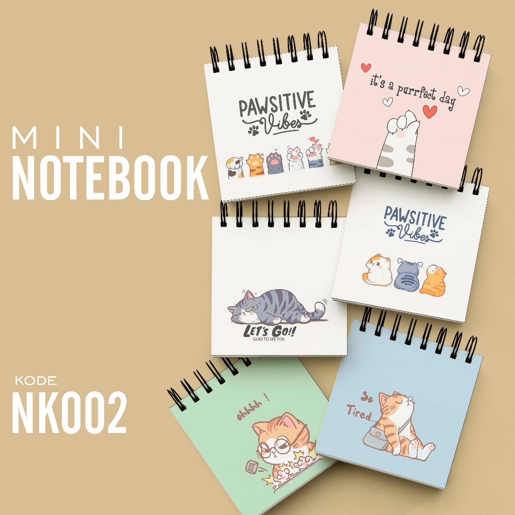 

Hanabi Buku Catatan Mini Kotak Notebook A6 Beli 3pcs Gratis Pulpen NK001
