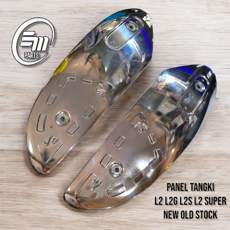 PANEL COVER TANGKI TENGKI KROM YAMAHA L2 L2S L2 S L2 SUPER L2G L2 G NEW OLD STOCK NOS